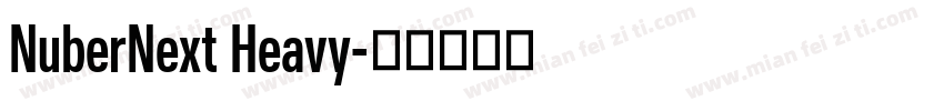 NuberNext Heavy字体转换
